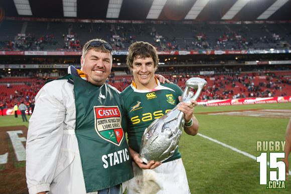 Jacques Fourie photographed after British & Irish Lions Series