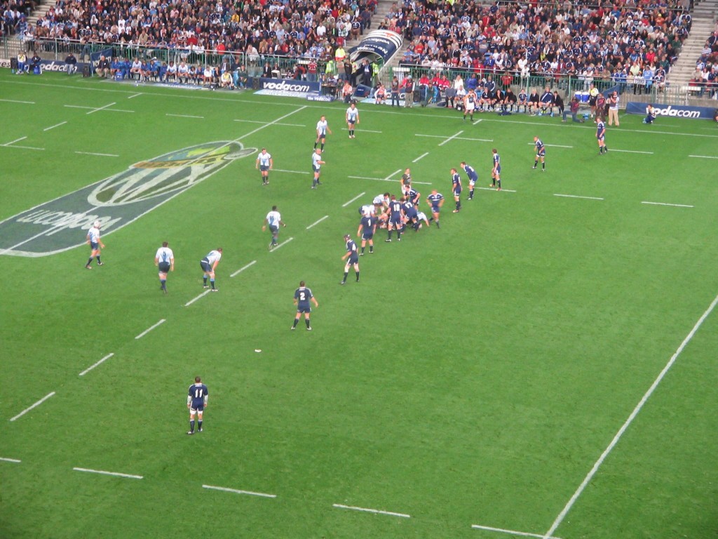 Birds Eye view of the Stormers playing the Bulls at Newlands