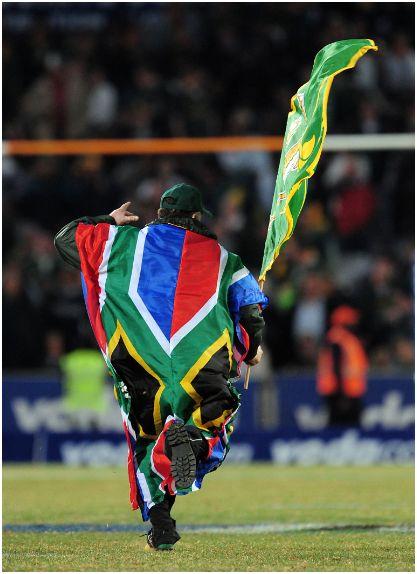 Springbok Supporter captured on camera by Gerhard Steenkamp