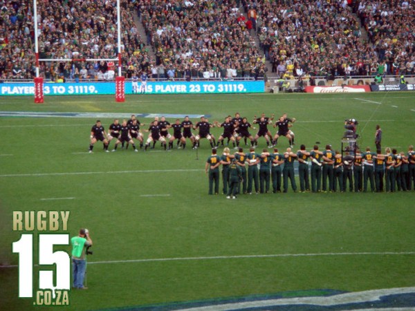 The Haka as viewed from the stands