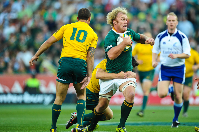 Schalk Burger on the run