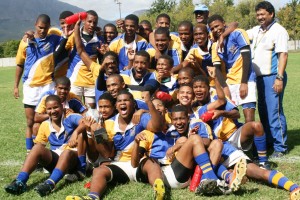Picture of Bergrivier Secondary School thats the Cup Final winners at Boland Easter Schools Rugby Tournament