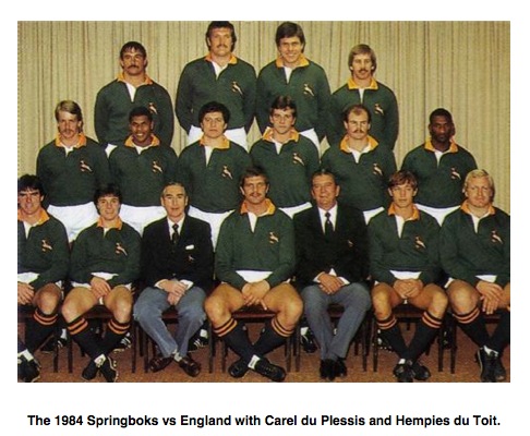 1984 Springboks vs England with Carel du Plessis & Hempies du Toit