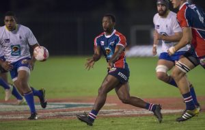 Lindelwe Zungu of NMMU  in action during the 2017 Varsity Cup, presented by Steinhoff, FNB and STEERS. Monday 13 March 2017 FNB WITS vs FNB MADIBAZ. Wits Sport ground, Johannesburg, Gauteng Photo by: Christiaan Kotze/SASPA