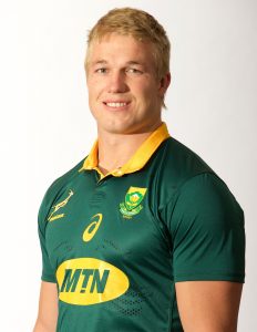 PORT ELIZABETH, SOUTH AFRICA - AUGUST 13: Pieter-Steph du Toit during the Springbok headshots session at Garden Court Kings Beach on August 13, 2017 in Port Elizabeth, South Africa. (Photo by Richard Huggard/Gallo Images)