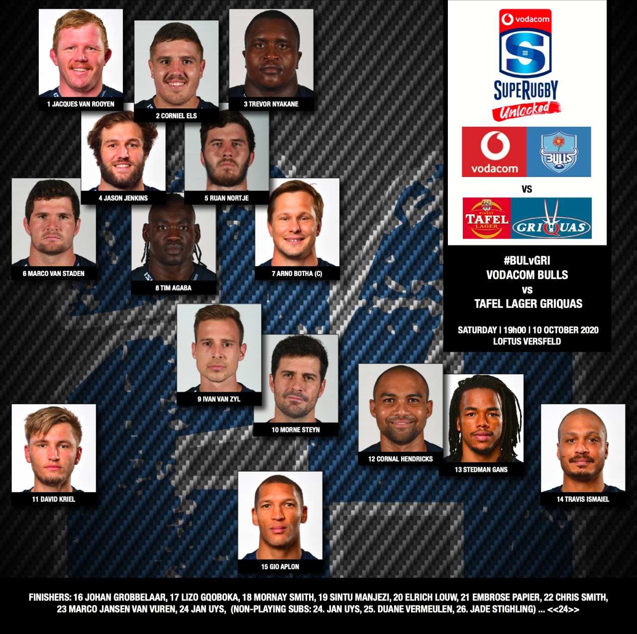 Botha to lead powerful Bulls team in Super Rugby