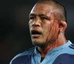 Blues captain Keven Mealamu with blood. Blues v Waratahs, Investec Super Rugby, Eden Park, Auckland, New Zealand. Saturday 16 April 2011 . Photo: Simon Watts / photosport.co.nz